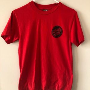Santa Cruz Skateboards Red/black T-Shirt